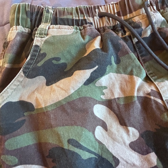 L.Y.Z Camo Cargo Pants Relaxed Fit Green Brown Size 26 - Picture 4 of 8